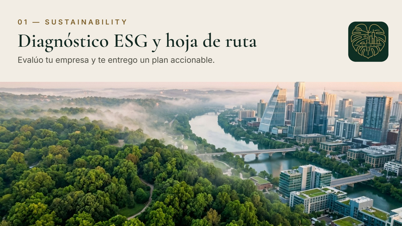 Diagnóstico ESG y hoja de ruta de sostenibilidad para tu empresa